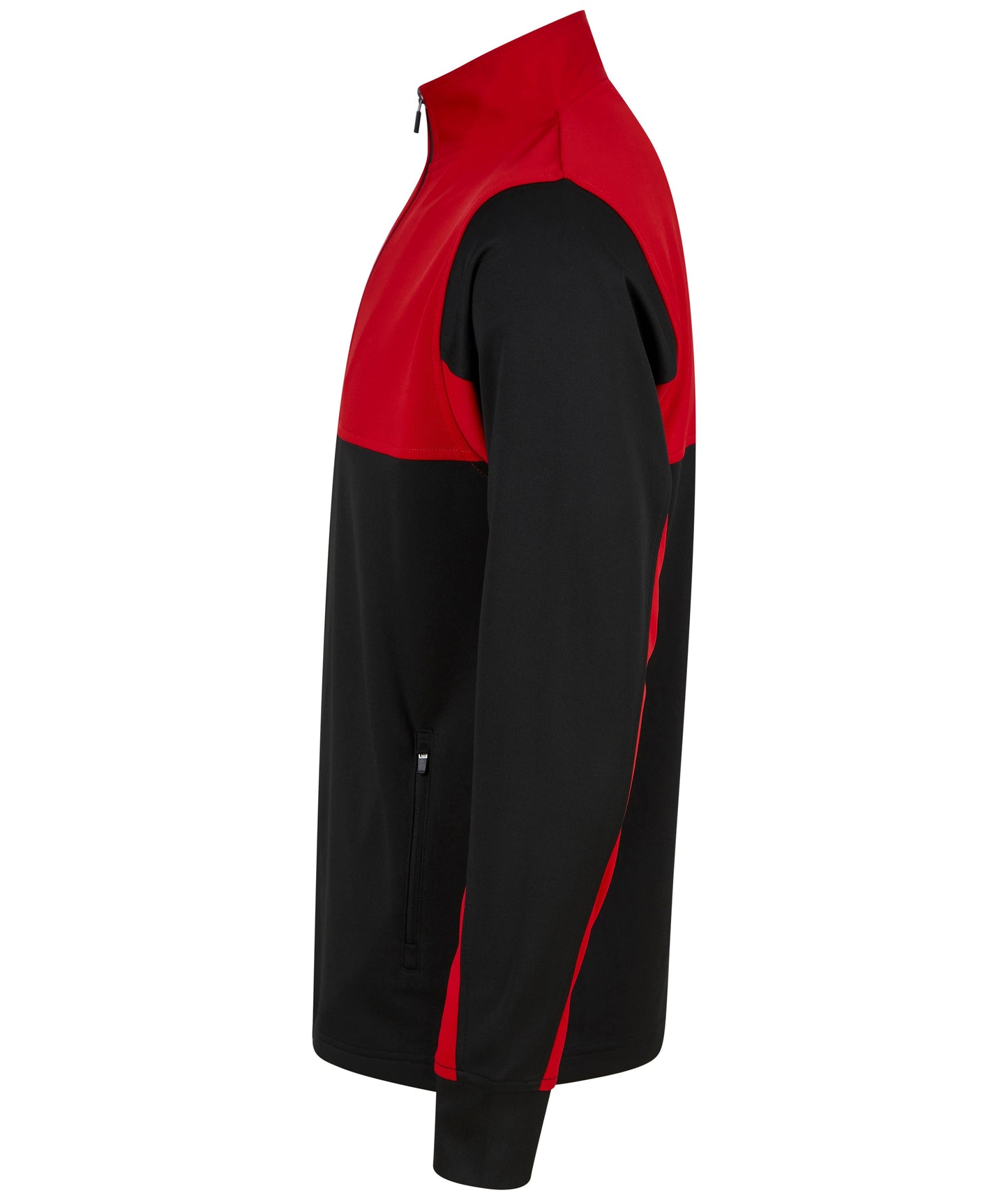 Finden & Hales Kids 1/4 Zip Tracksuit Top with Contrast Panels & Pockets