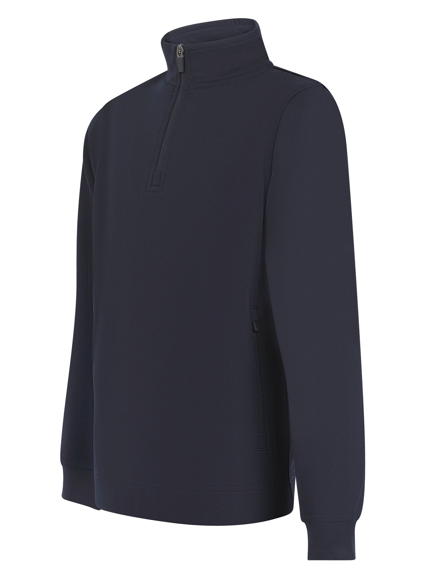 Finden & Hales Kids 1/4 Zip Tracksuit Top with Contrast Panels & Pockets