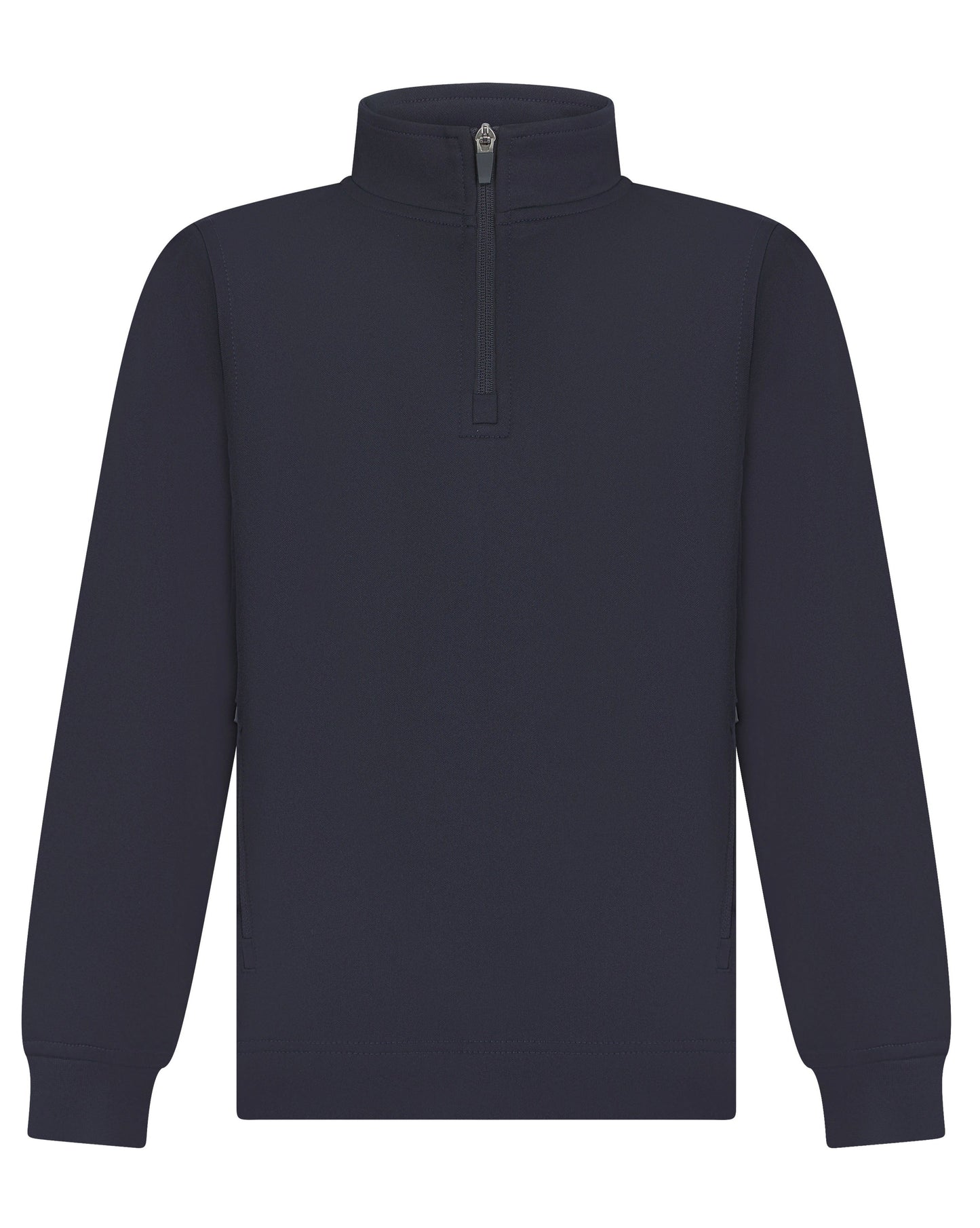Finden & Hales Kids 1/4 Zip Tracksuit Top with Contrast Panels & Pockets
