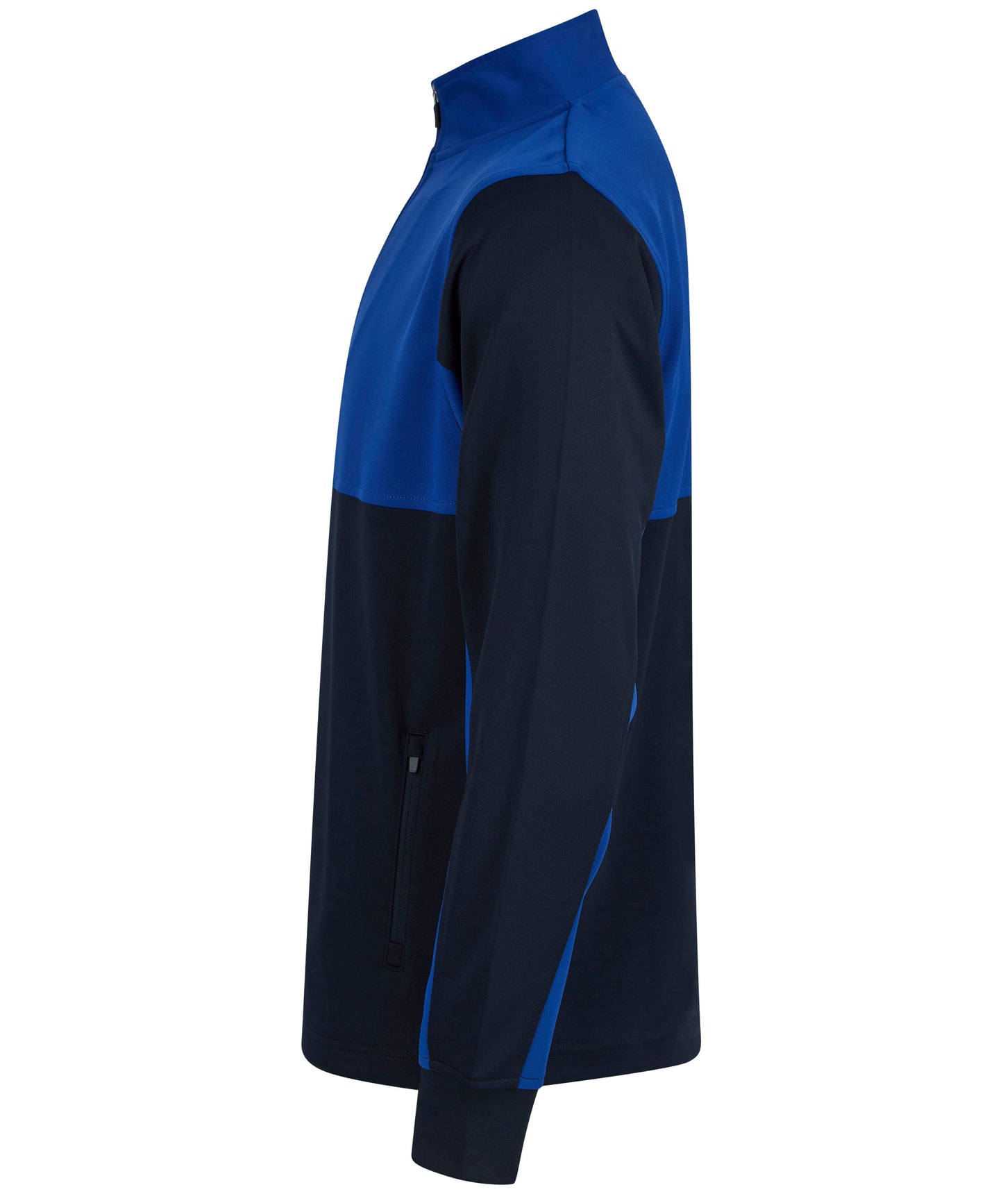 Finden & Hales Kids 1/4 Zip Tracksuit Top with Contrast Panels & Pockets