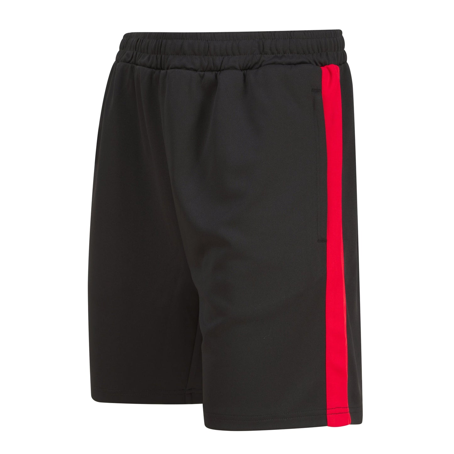 Finden & Hales Knitted Sports Shorts with Zip Pockets and Drawcord Waist