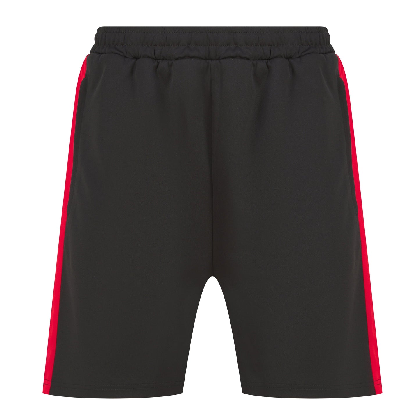 Finden & Hales Knitted Sports Shorts with Zip Pockets and Drawcord Waist