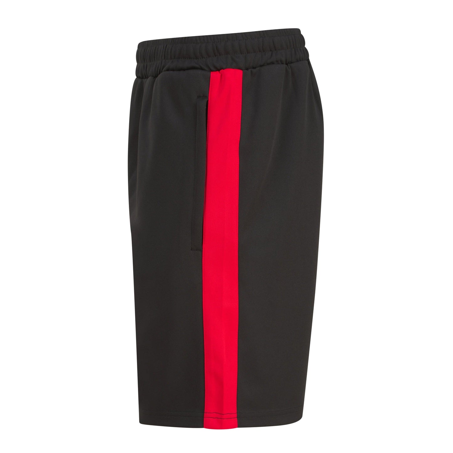 Finden & Hales Knitted Sports Shorts with Zip Pockets and Drawcord Waist