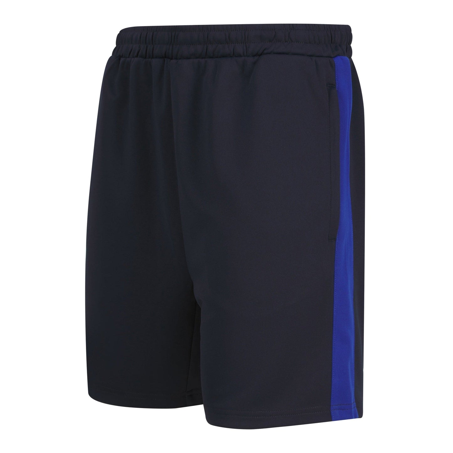 Finden & Hales Knitted Sports Shorts with Zip Pockets and Drawcord Waist