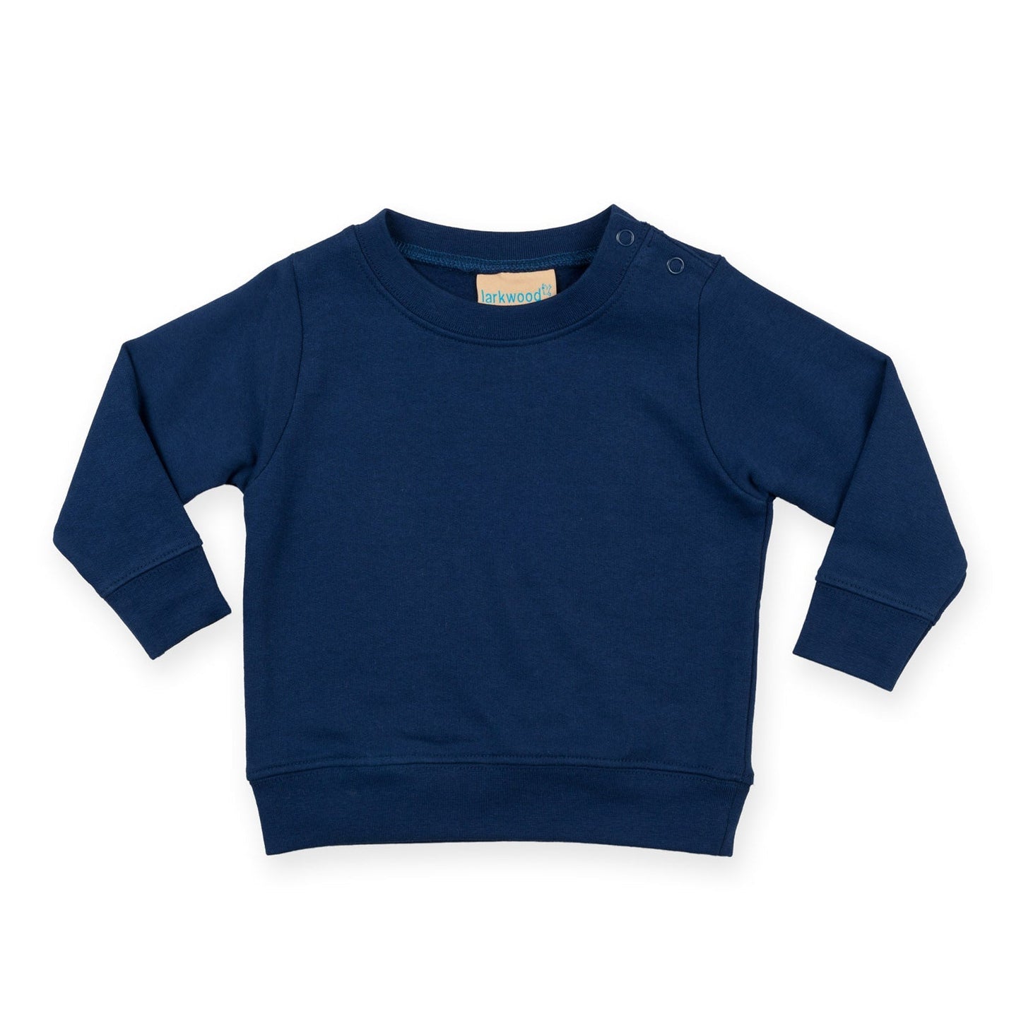Larkwood Crew Neck Sweatshirt with Shoulder Poppers for Kids, Bright Colors