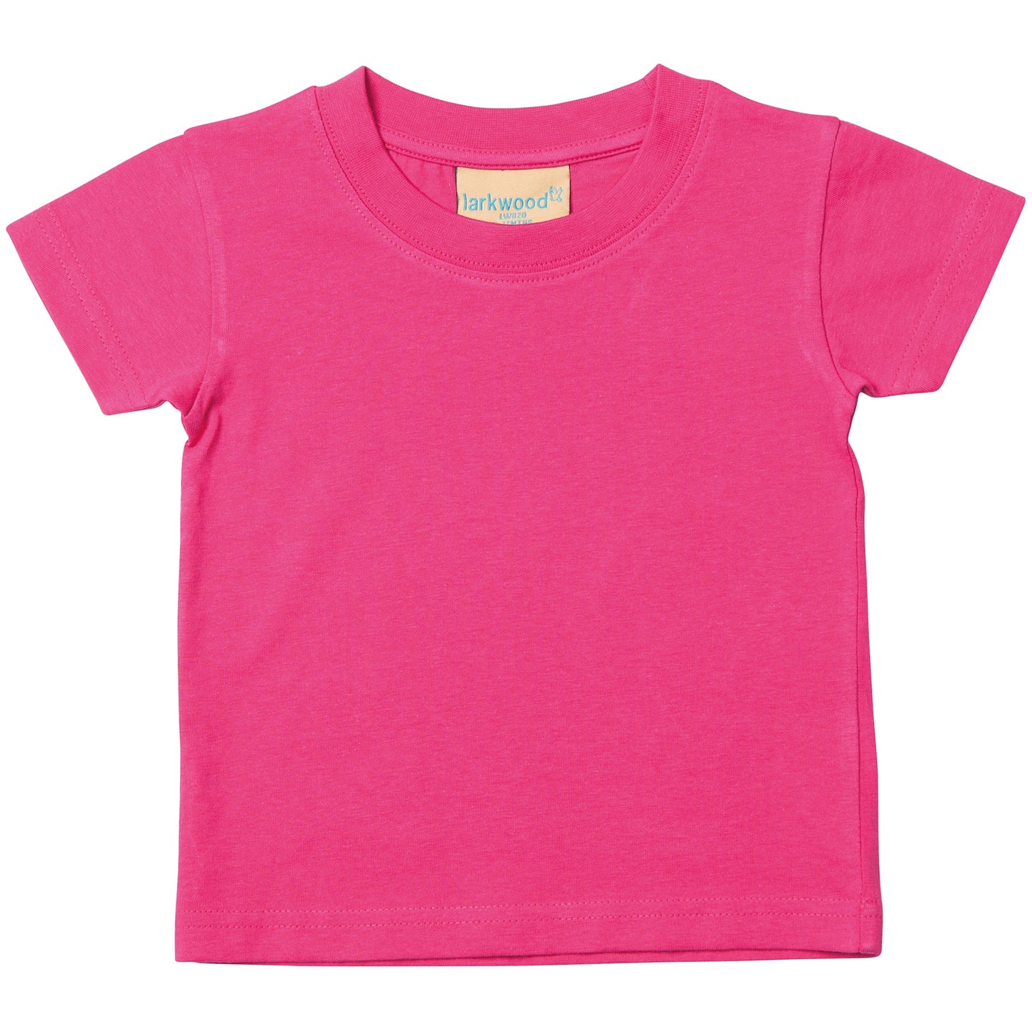 Larkwood Fuchsia Baby/Toddler T-Shirt, Lightweight Crew Neck, 100% Cotton