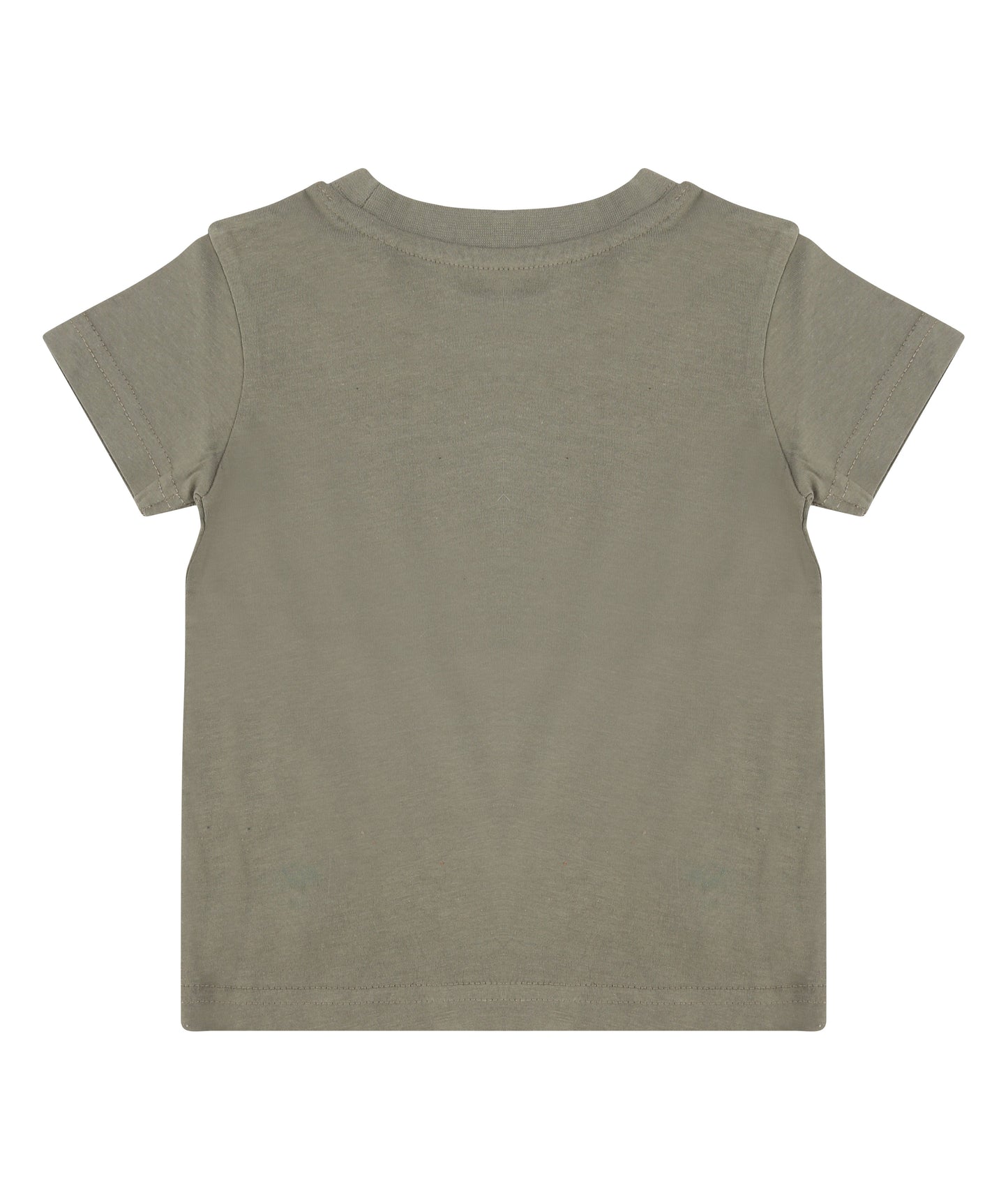 Larkwood Khaki Baby/Toddler T-Shirt, Lightweight Crew Neck, 100% Cotton,  0-4Y