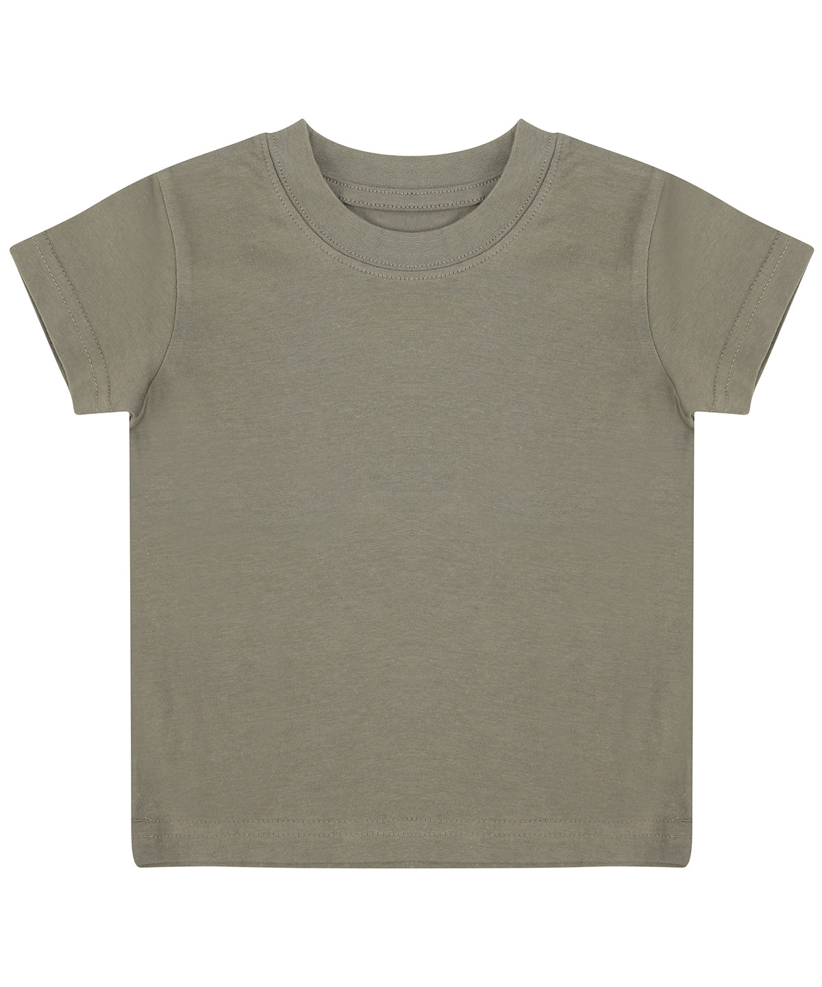 Larkwood Khaki Baby/Toddler T-Shirt, Lightweight Crew Neck, 100% Cotton,  0-4Y