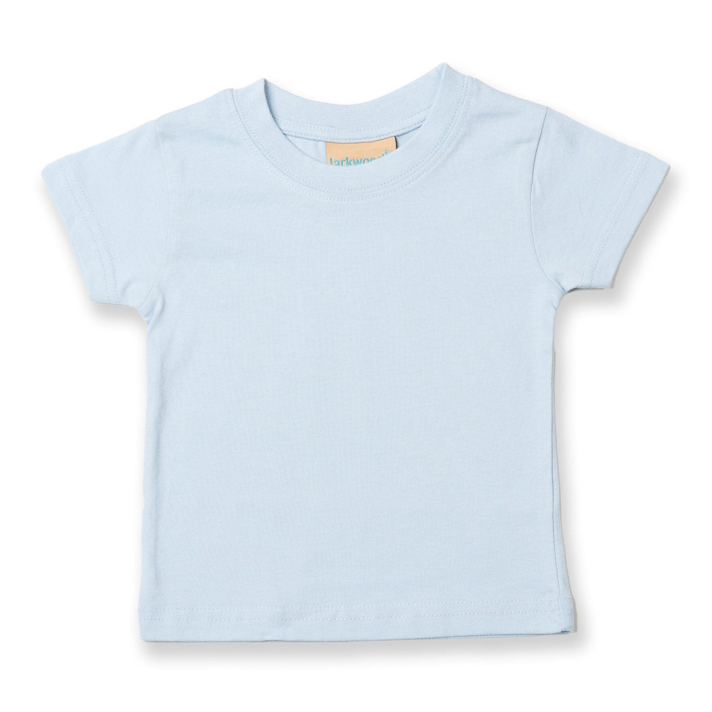 Larkwood Baby Toddler T-Shirt Pale Blue Crew Neck 100% Cotton Sizes 0-6yrs