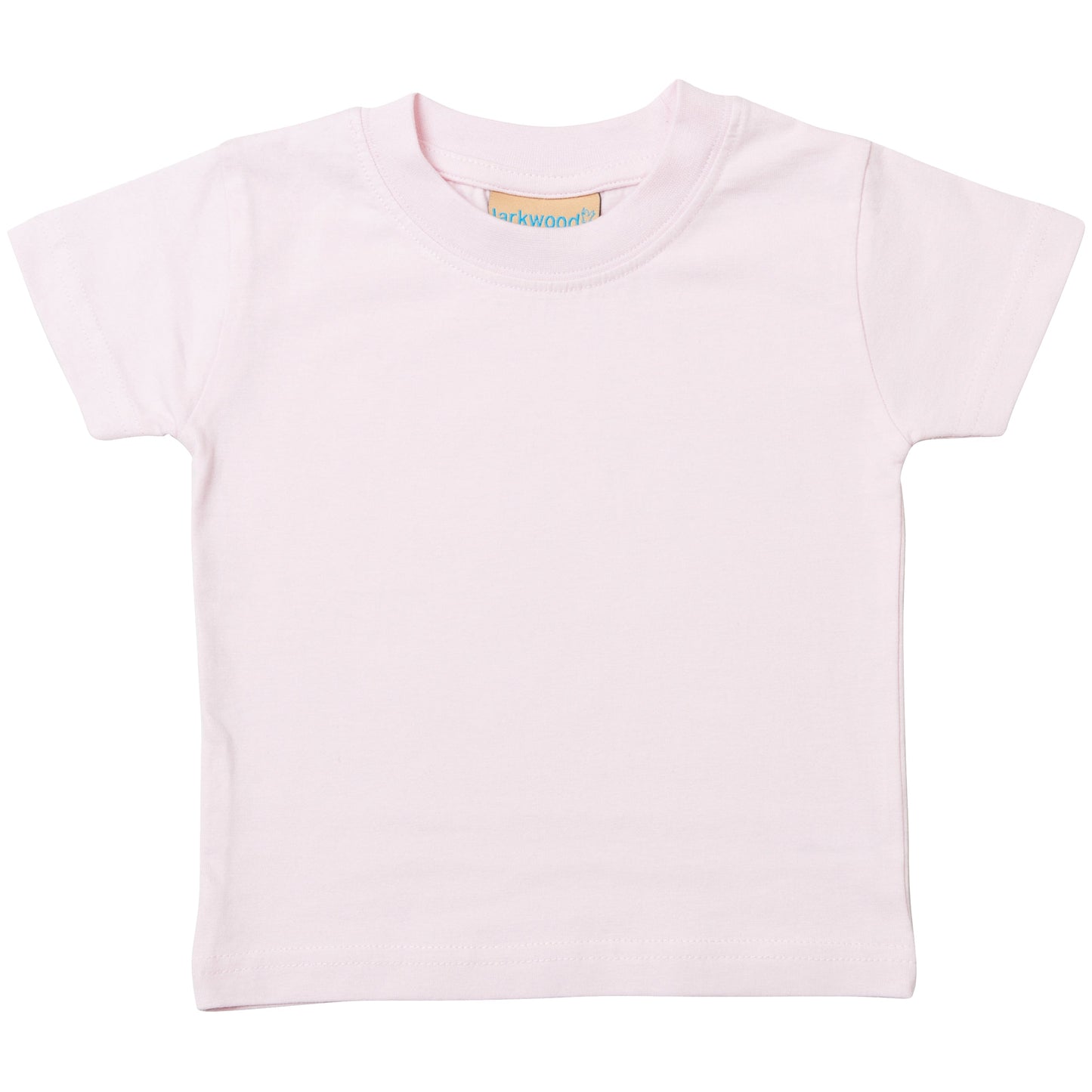 Larkwood Baby Toddler T-Shirt Pale Pink Crew Neck 100% Cotton Sizes 0-6yrs
