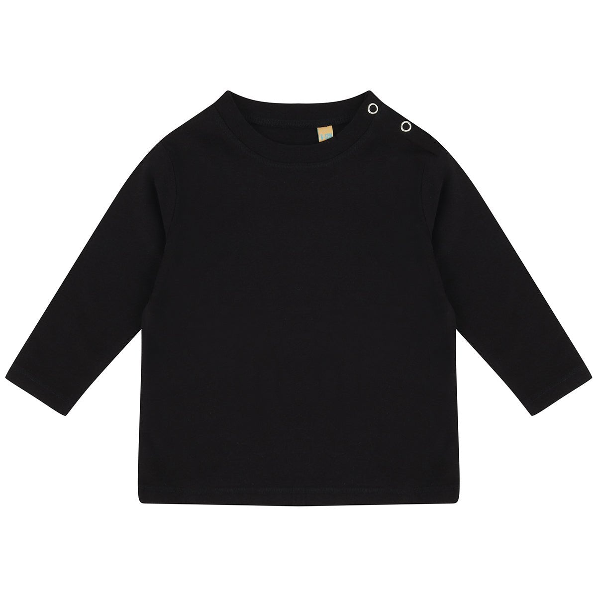 Larkwood Long-Sleeved T-Shirt for Kids with Popper Detail - 100% Cotton
