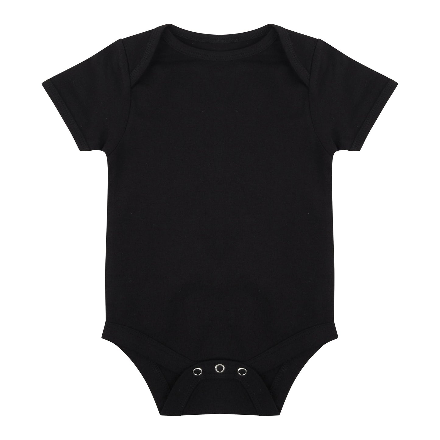 Larkwood Short-Sleeved Baby Bodysuit 100% Cotton Envelope Neck YKK Popper