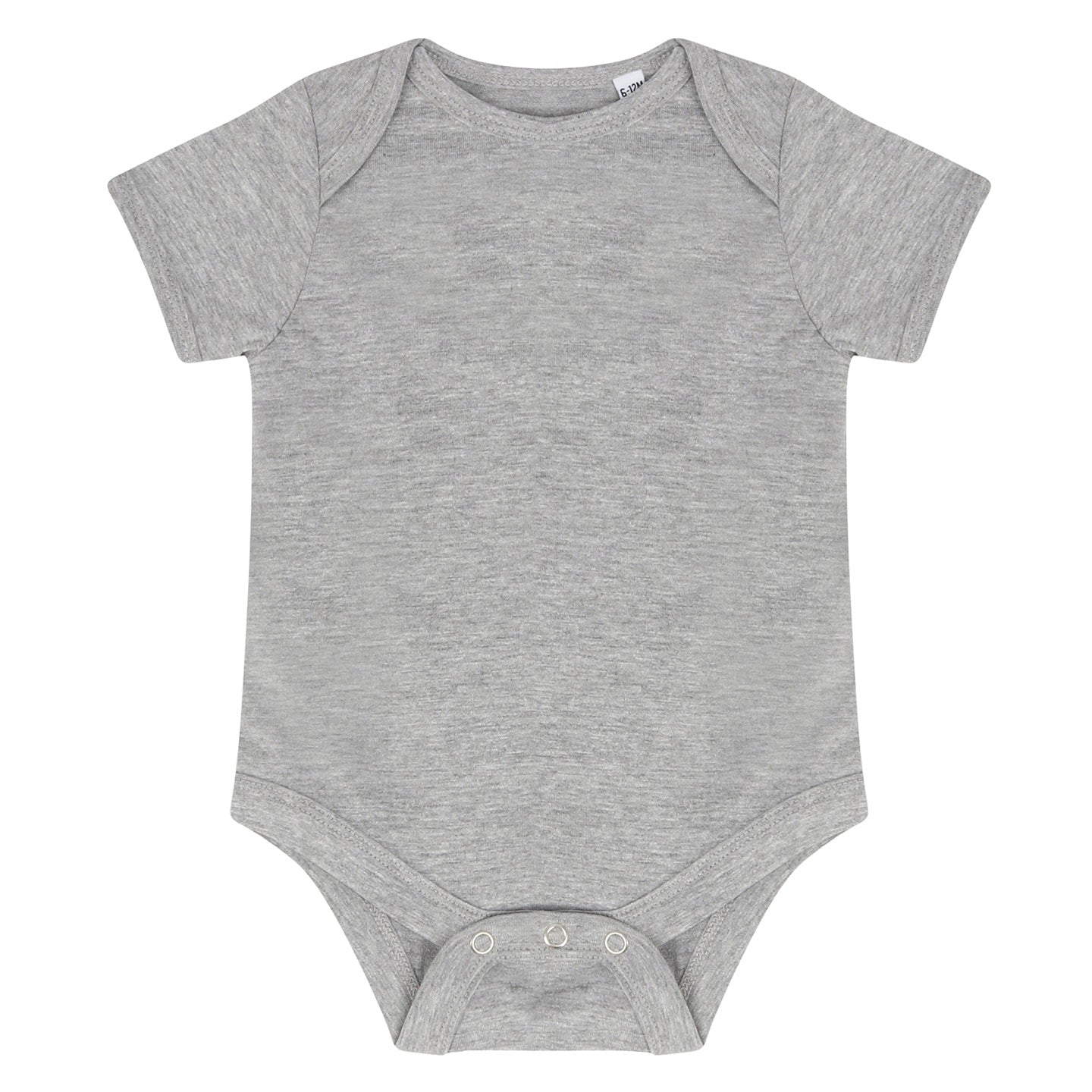 Larkwood Short-Sleeved Baby Bodysuit 100% Cotton Envelope Neck YKK Popper