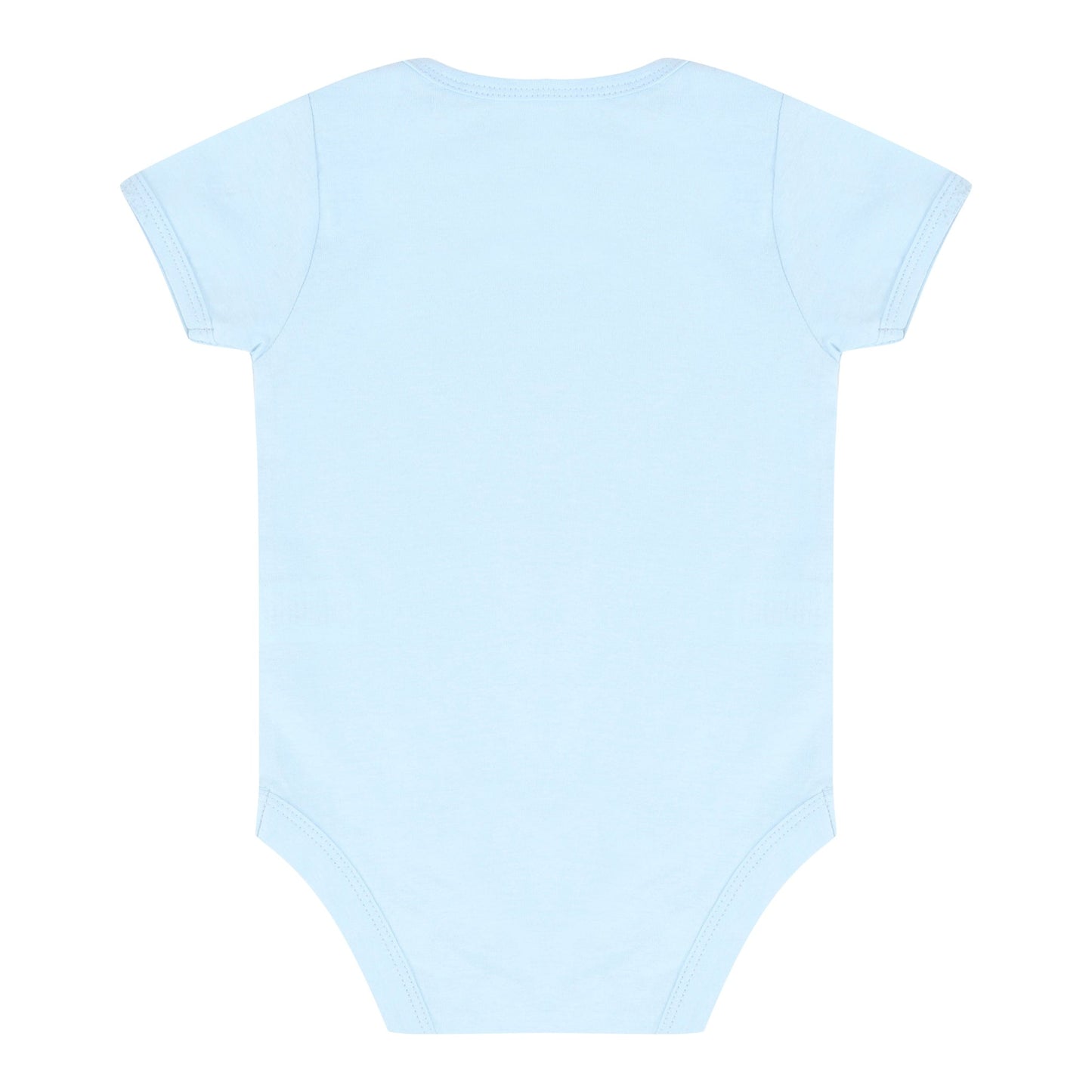 Larkwood Short-Sleeved Baby Bodysuit 100% Cotton Envelope Neck YKK Popper