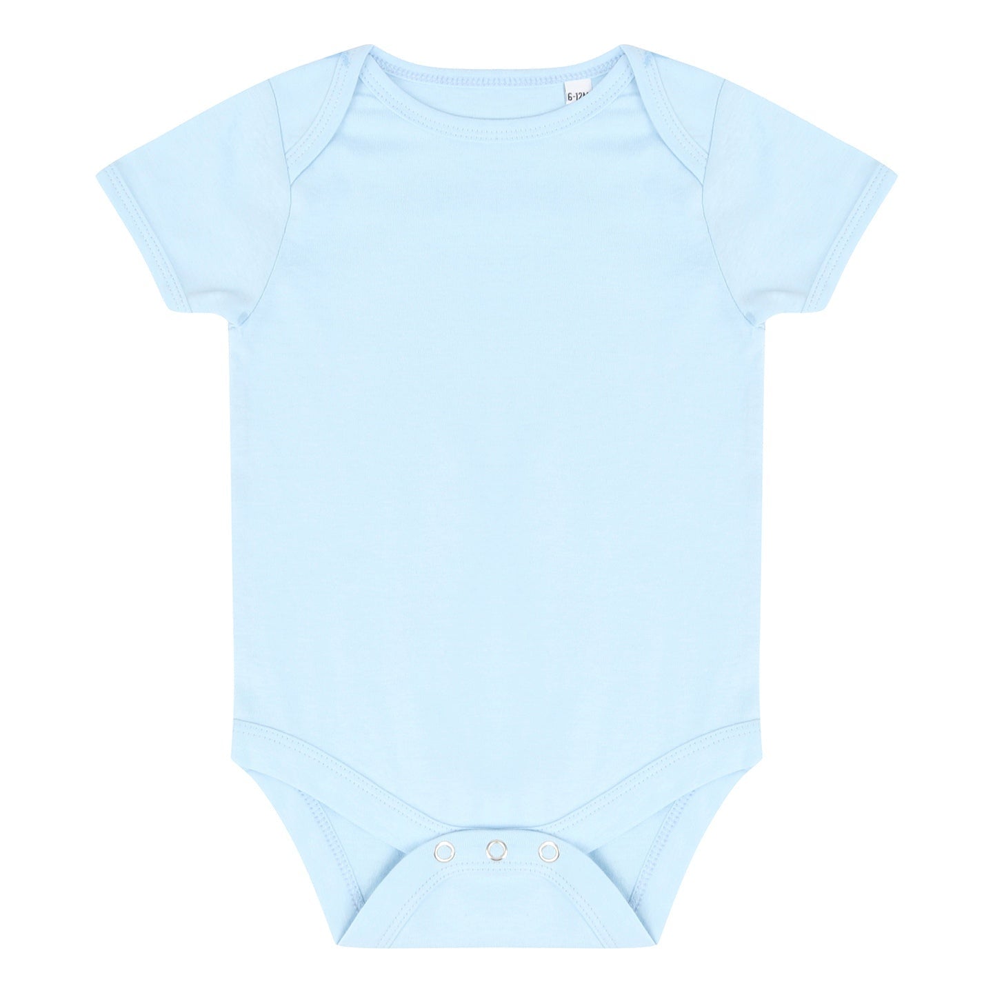 Larkwood Short-Sleeved Baby Bodysuit 100% Cotton Envelope Neck YKK Popper