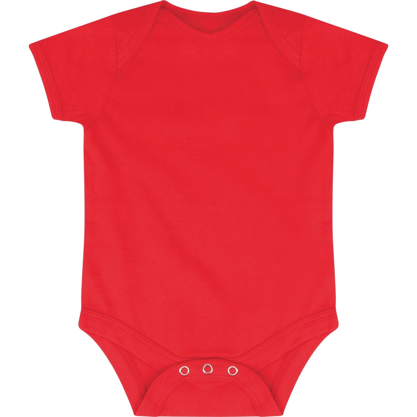Larkwood Short-Sleeved Baby Bodysuit 100% Cotton Envelope Neck YKK Popper