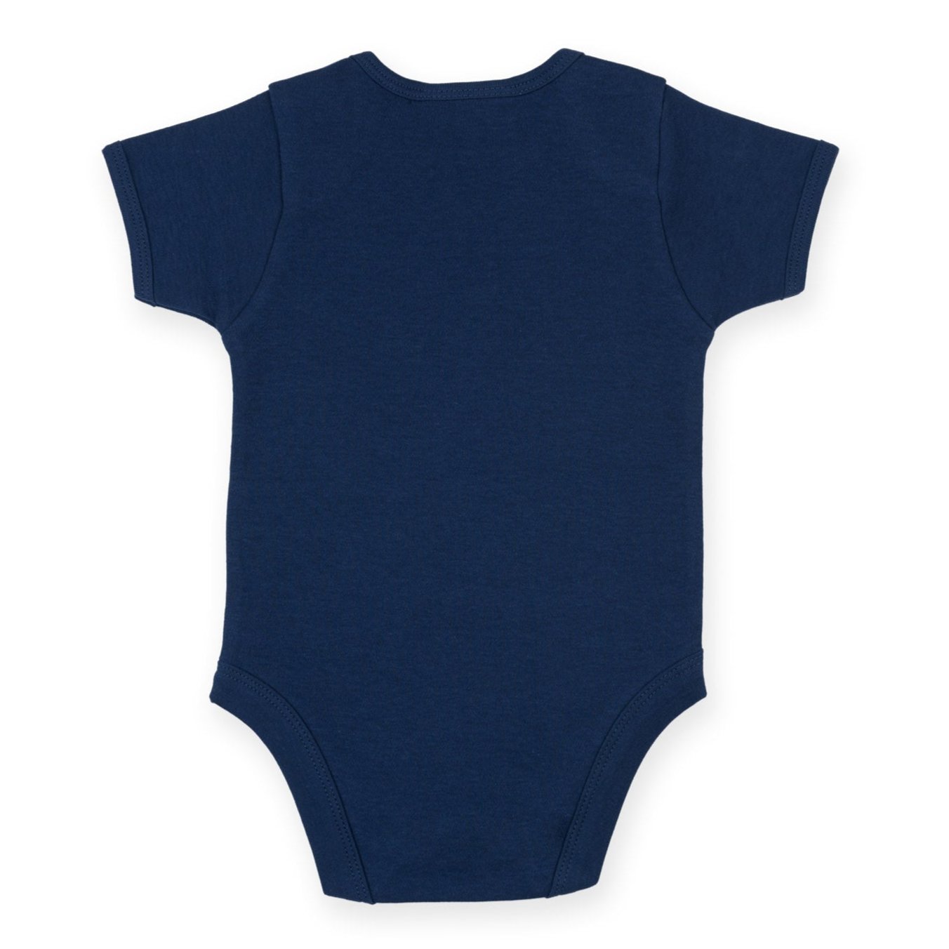 Larkwood Short-Sleeved Baby Bodysuit with Envelope Neck and Popper Fastening
