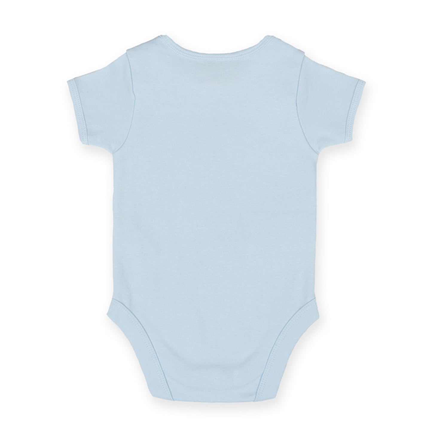 Larkwood Short-Sleeved Baby Bodysuit with Envelope Neck and Popper Fastening