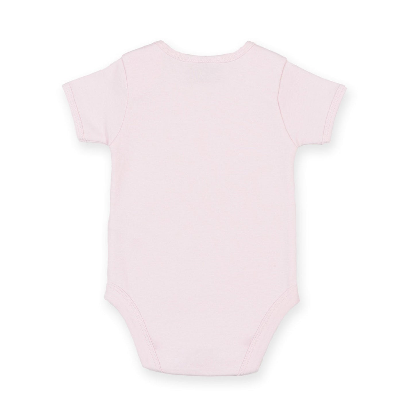 Larkwood Short-Sleeved Baby Bodysuit with Envelope Neck and Popper Fastening
