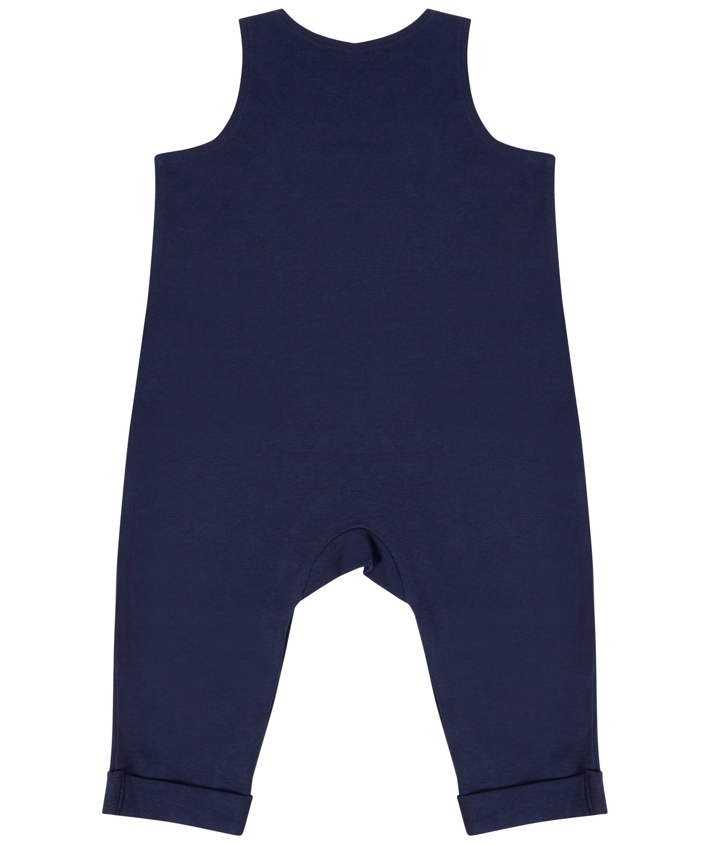 Larkwood Organic Cotton Dungarees with Horn-Button Fastening & Kangaroo Pocket