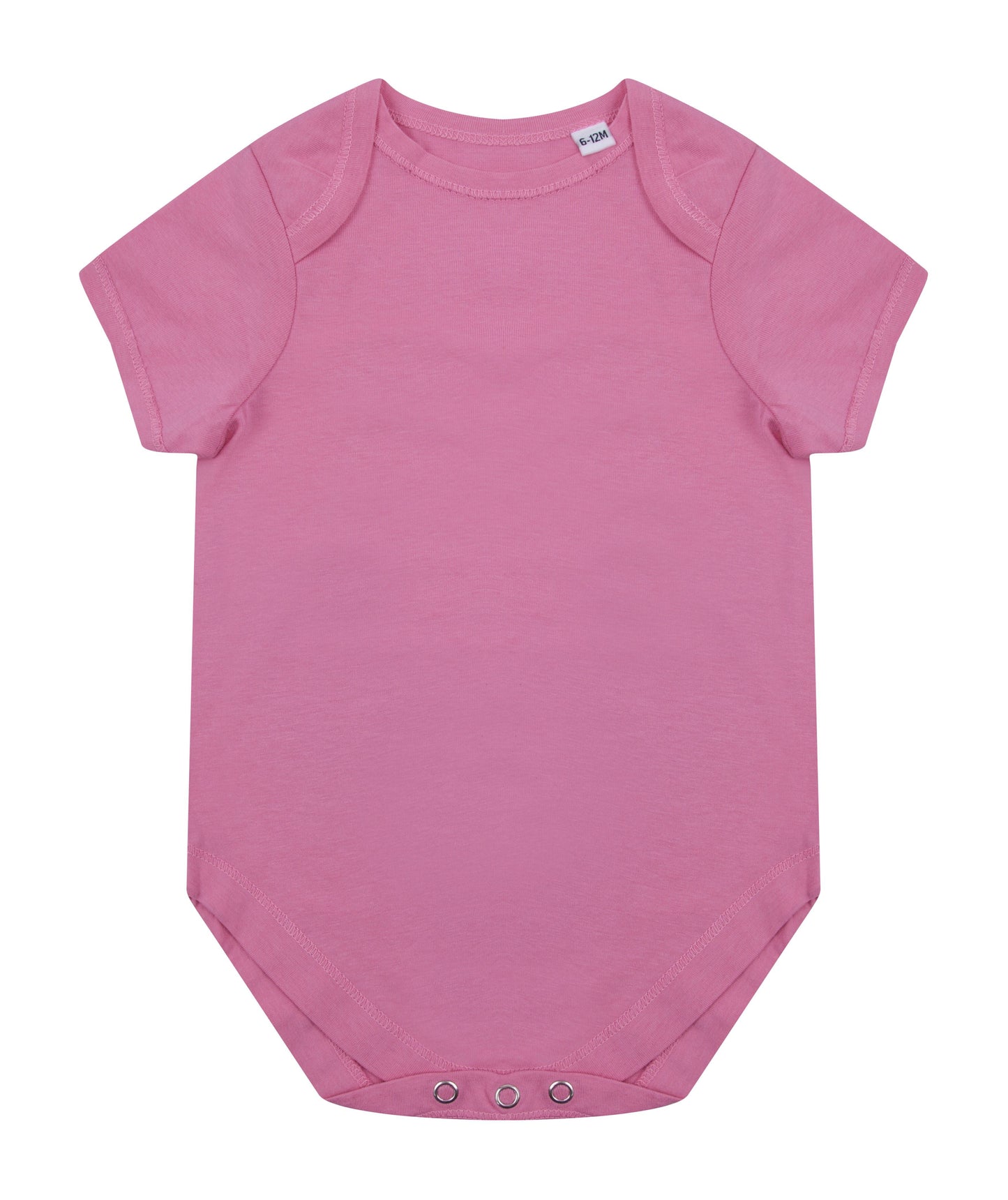 Larkwood Organic Cotton Bodysuit Short Sleeve YKK Popper Newborn to 18 Months