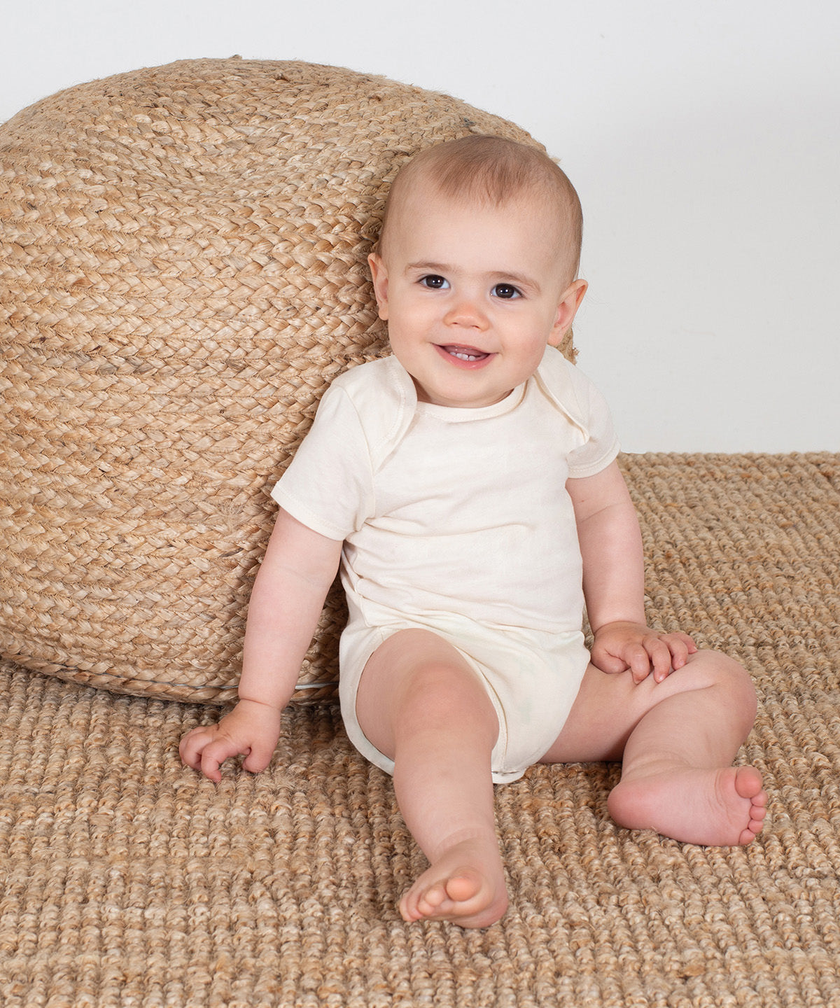 Larkwood Organic Cotton Bodysuit Short Sleeve YKK Popper Newborn to 18 Months