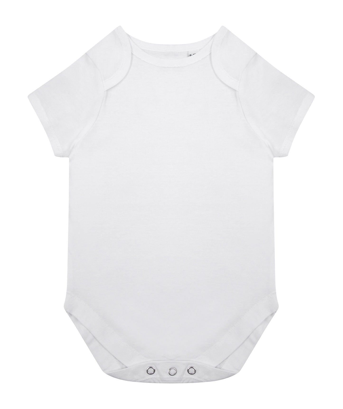 Larkwood Organic Cotton Bodysuit Short Sleeve YKK Popper Newborn to 18 Months