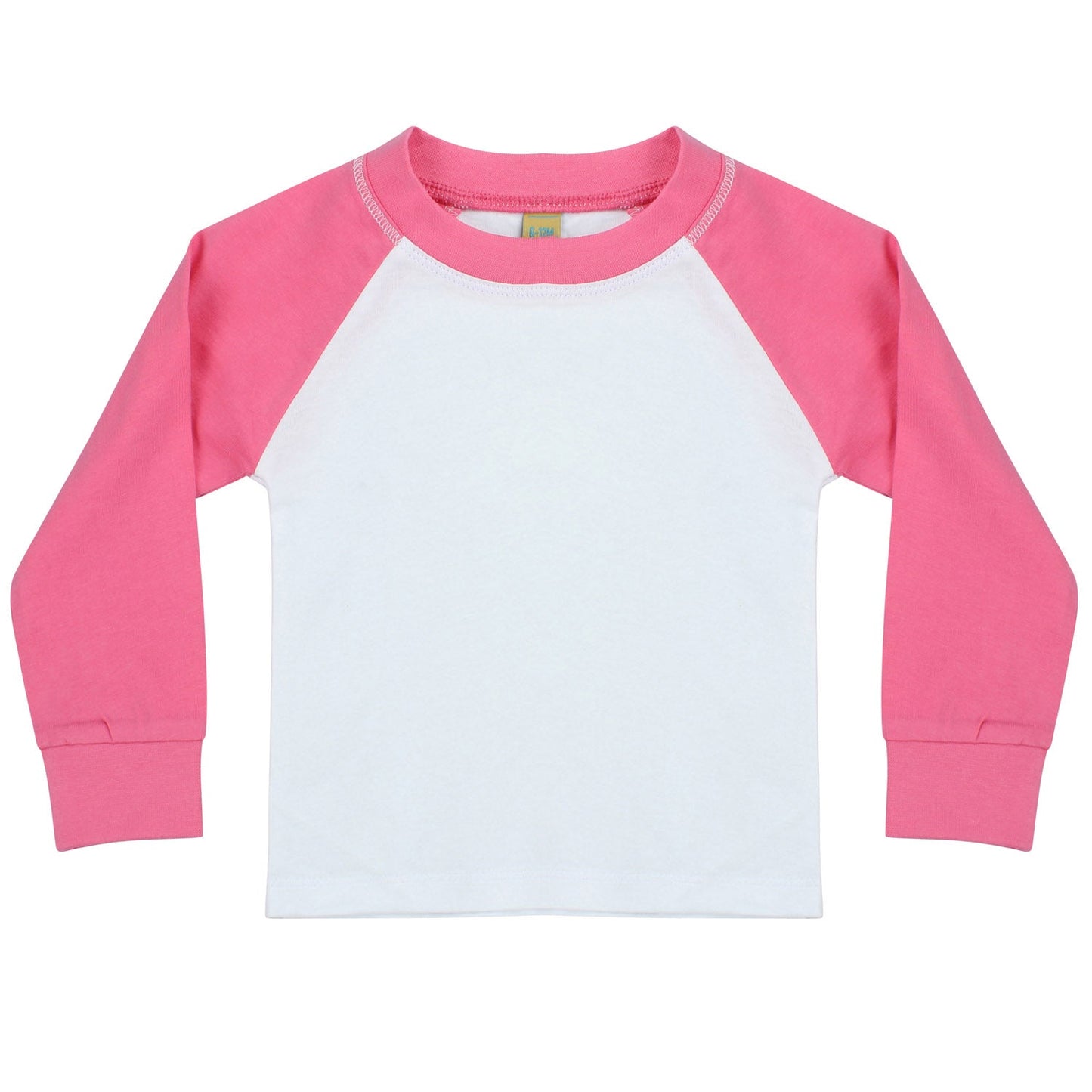 Larkwood Retro Contrast Sleeve Children's Pyjamas 100% Cotton Soft Fabric
