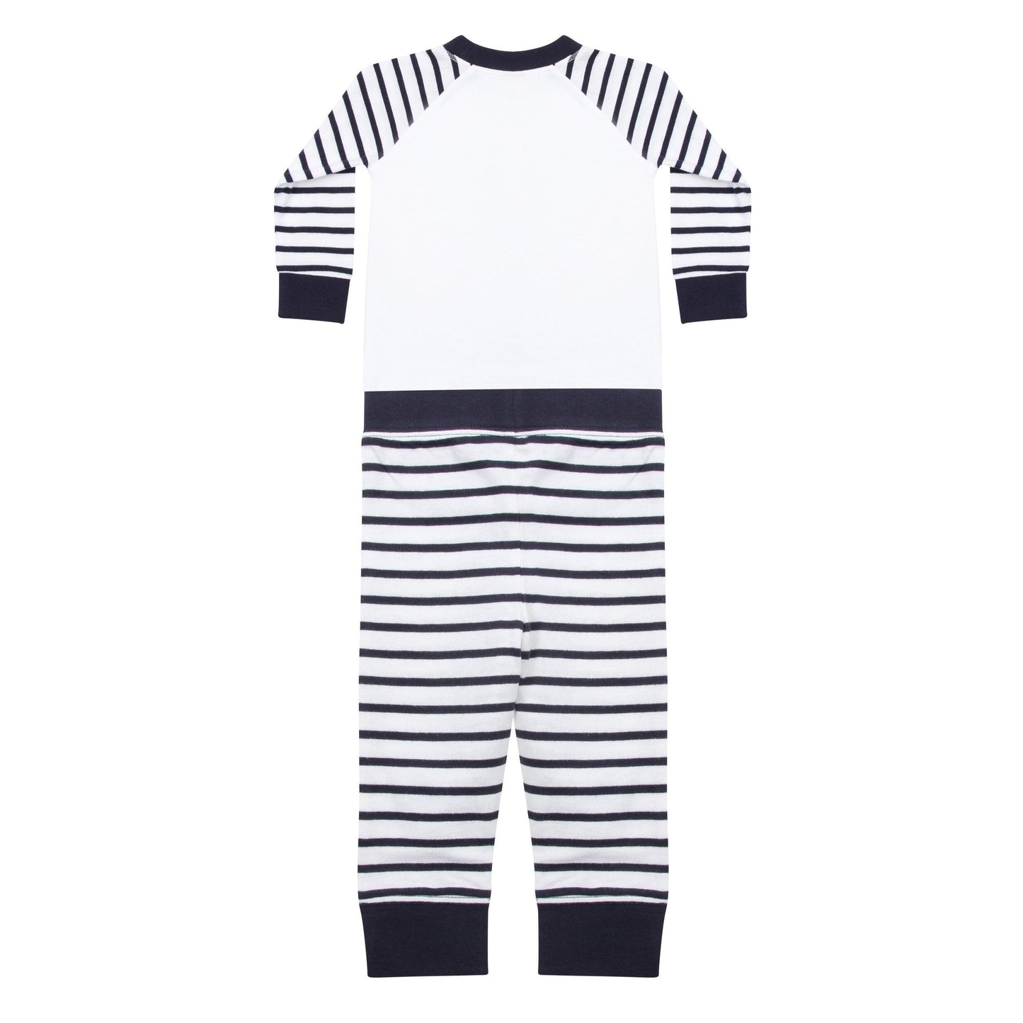 Larkwood Striped Pyjamas 100% Cotton Raglan Sleeves Tag-Free Sublimation Print