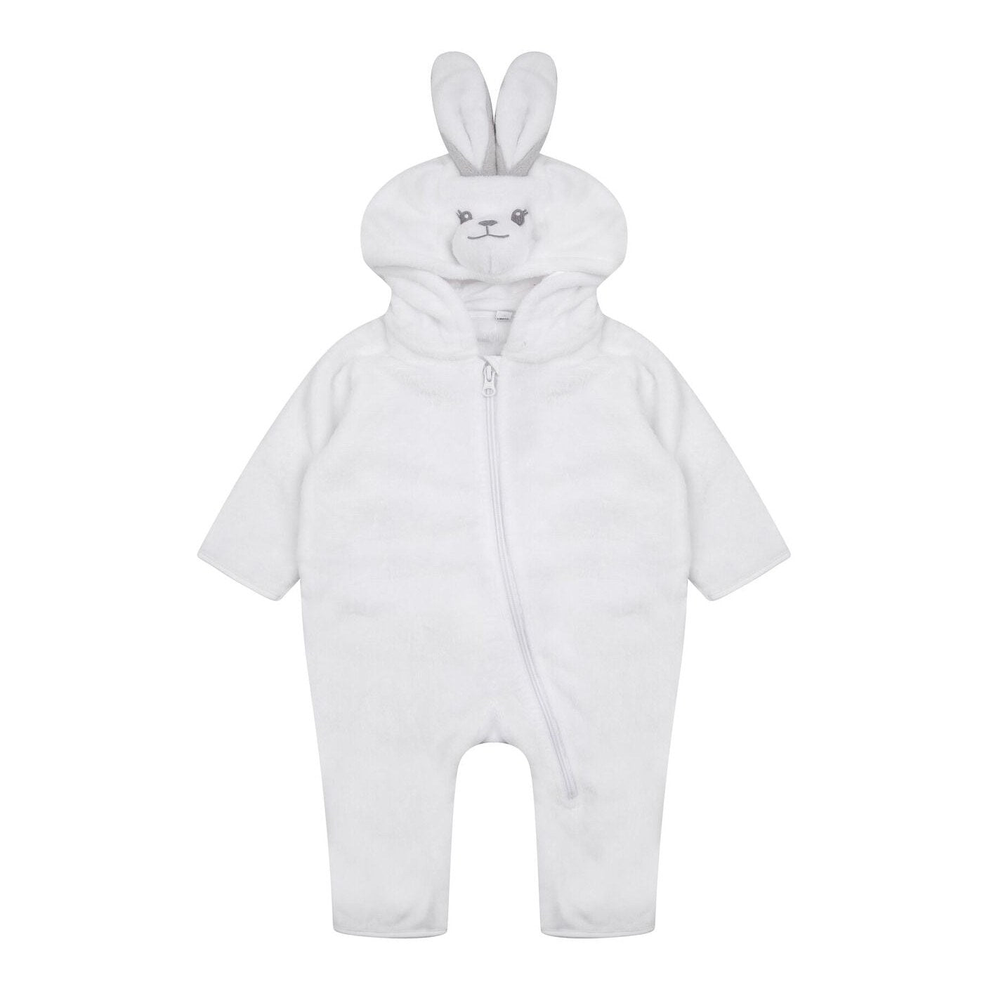 Larkwood Rabbit All-In-One Hooded Plush Suit with Ears for Baby 0-36 Months