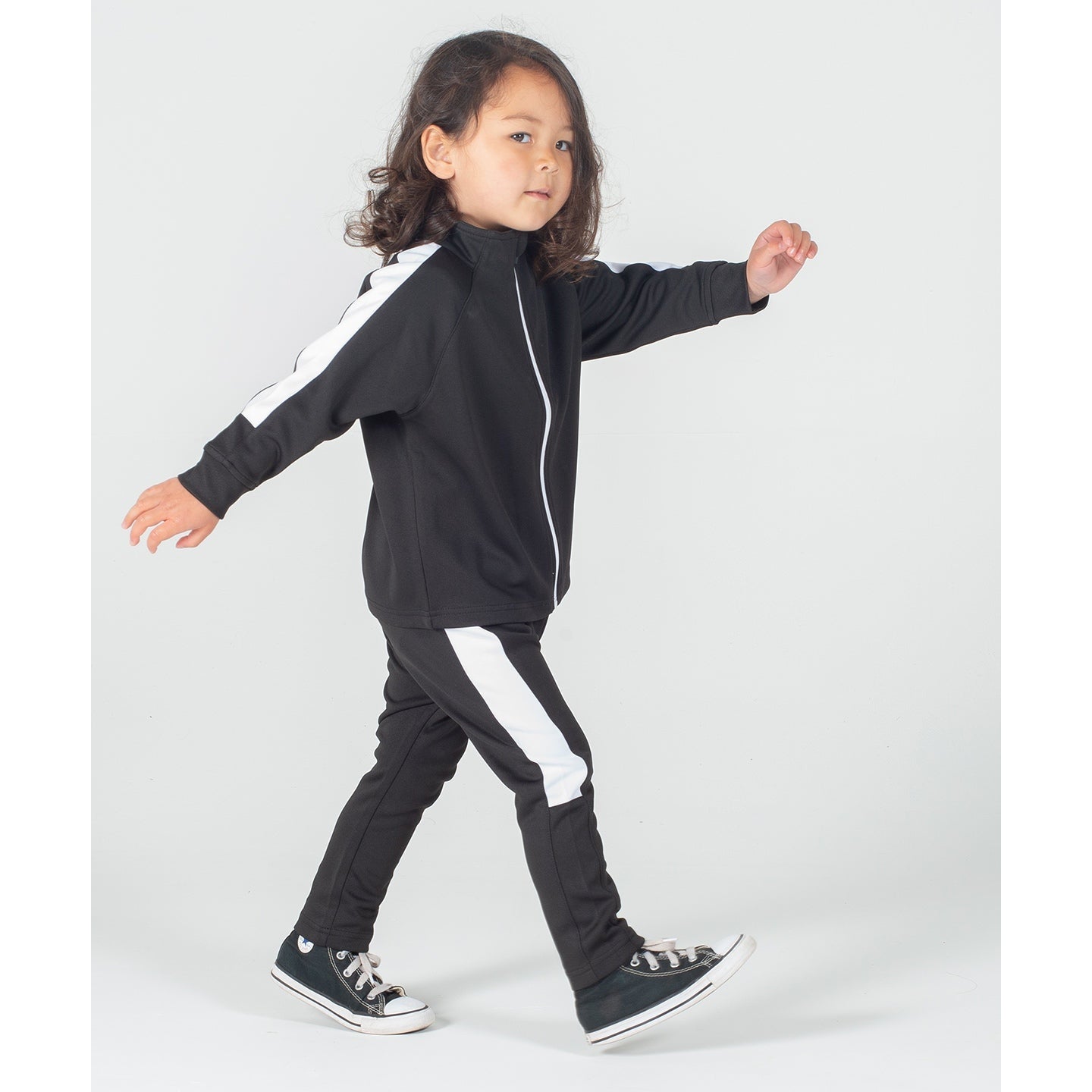 Larkwood Kids Track Bottoms Contrast Panels Elasticated Waistband Sportswear