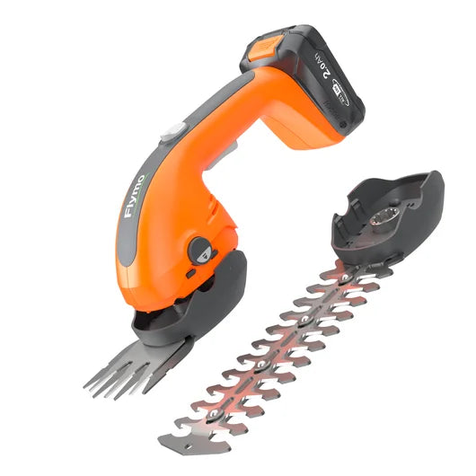 FLYMO 18V SimpliShear Cordless 2-in-1 Trimmer Kit for Hedges and Edges