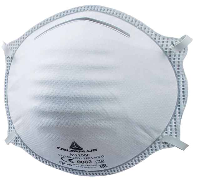 Delta Plus M1100 P1 Disposable Mask Adjustable Fit Graphene Free Box of 20