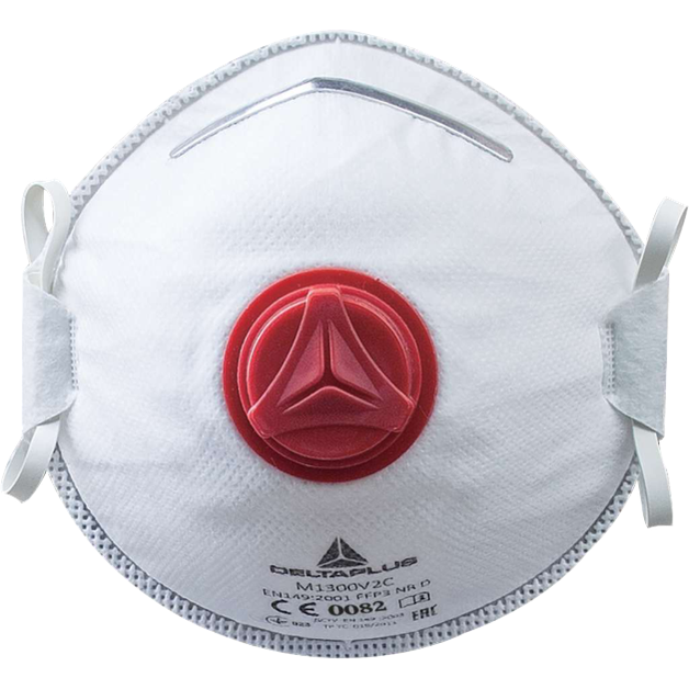 Delta Plus M1300V2 P3 Disposable Mask with Exhalation Valve Box of 10
