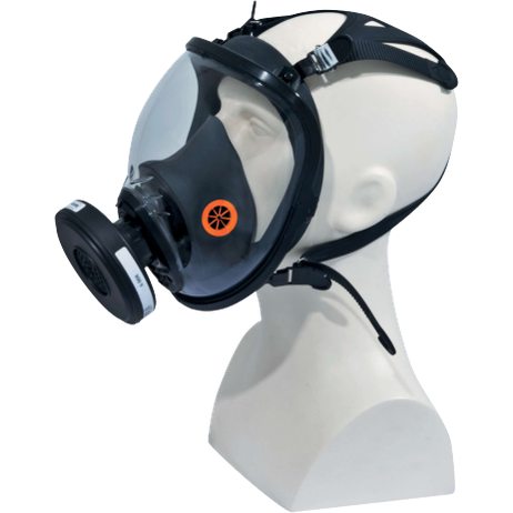 Delta Plus M9300 Silicone Respirator Mask with Adjustable Straps 210Â° Visor