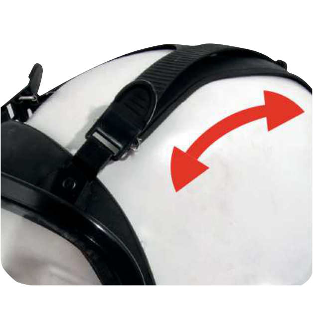 Delta Plus M9300 Silicone Respirator Mask with Adjustable Straps 210Â° Visor
