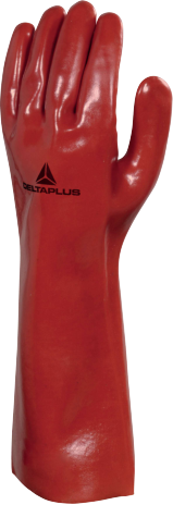 Delta Plus PVCC400 Heavy-Duty PVC Chemical Gloves Elbow-Length Size 10