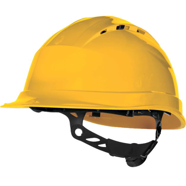 Delta Plus QUARTZ UP IV Ventilated Safety Helmet Short Visor Adjustable Fit
