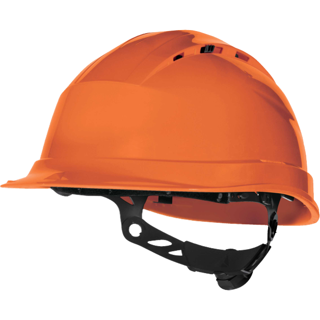 Delta Plus QUARTZ UP IV Ventilated Safety Helmet Short Visor Adjustable Fit