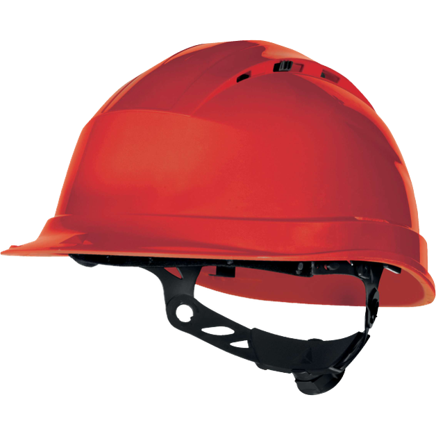 Delta Plus QUARTZ UP IV Ventilated Safety Helmet Short Visor Adjustable Fit