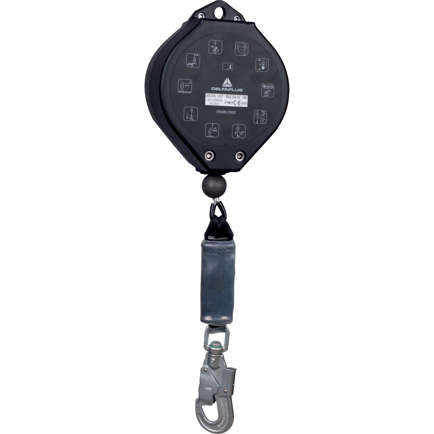 Delta Plus MAXIBLOC AN10006T 6M Retractable Fall Arrester with Energy Absorber