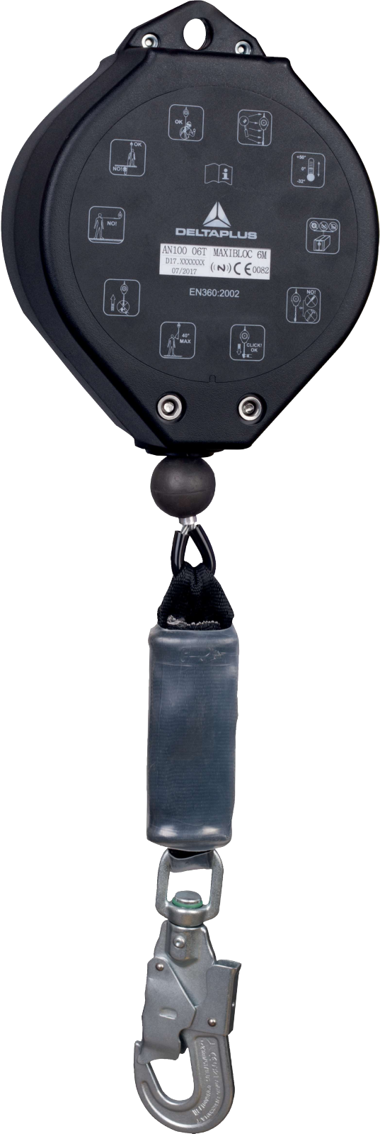 Delta Plus MAXIBLOC AN10015T 15m Retractable Fall Arrester 150kg Capacity