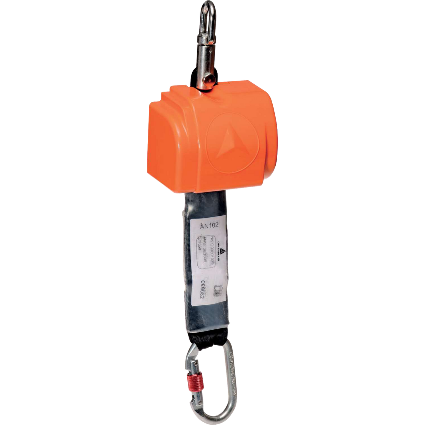 Delta Plus MINIBLOC AN102 Retractable Fall Arrester 150kg Energy Absorber Orange