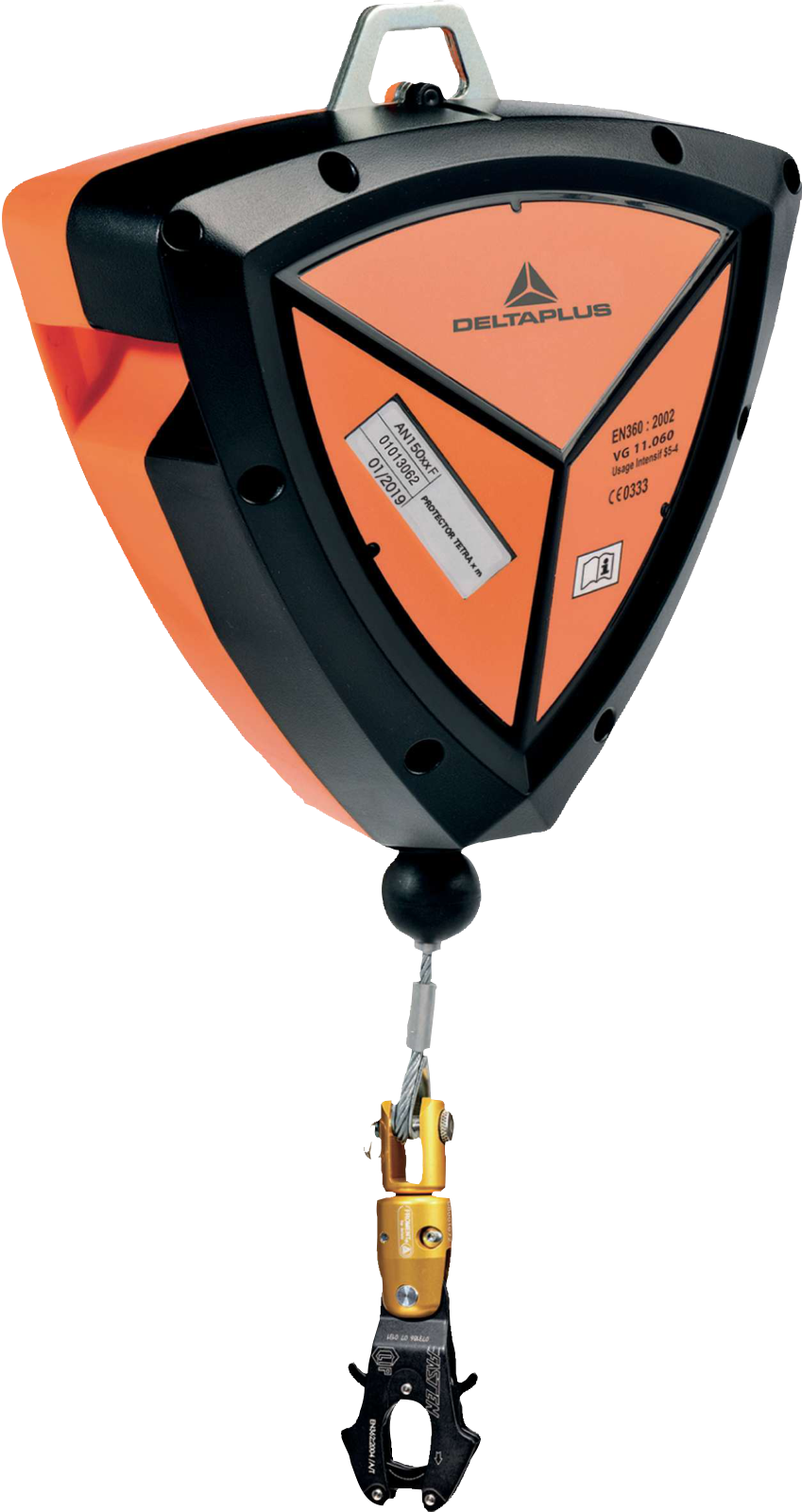 Delta Plus Protector Tetra AN15006F Heavy-Duty Cable Fall Arrester 150kg 6m