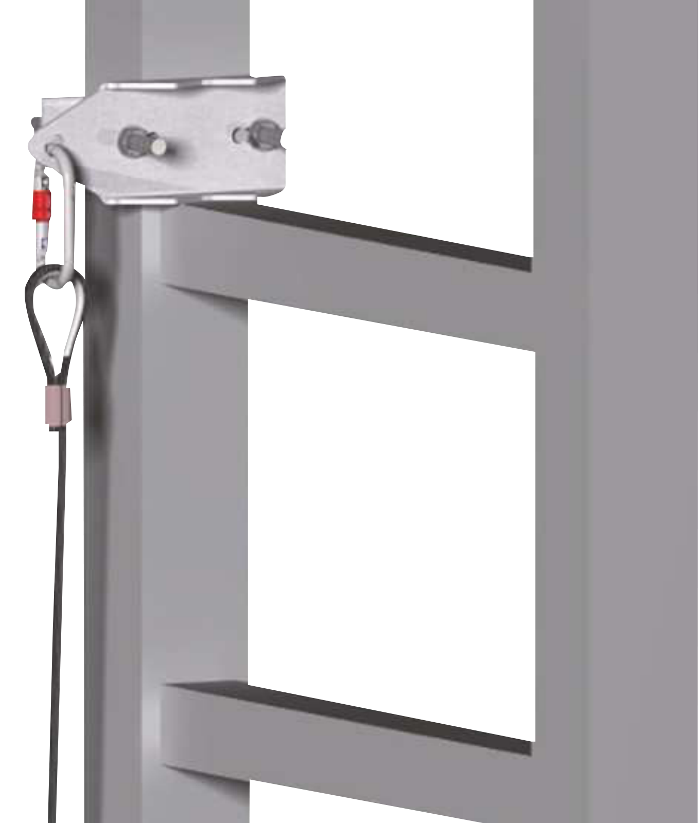 Delta Plus AN801 Ladder Lifeline Attachment Kit Universal Anchorage Grey 20 Year