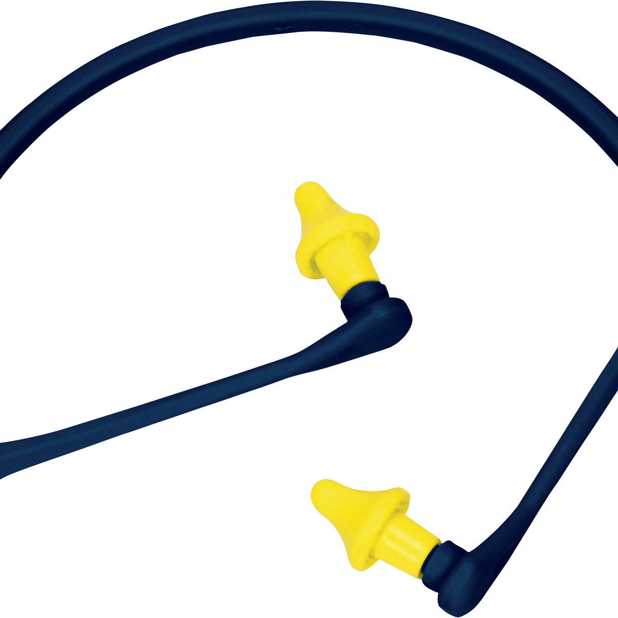 Delta Plus CONICAP01 Banded Earplugs + PU Foam Tips - Reusable Hearing Protect.
