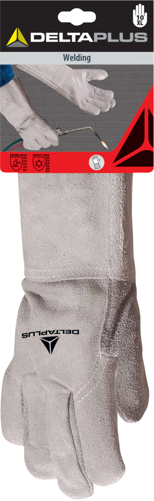 Delta Plus DPTC715 Heavy-Duty Split Leather Gloves for Construction & DIY