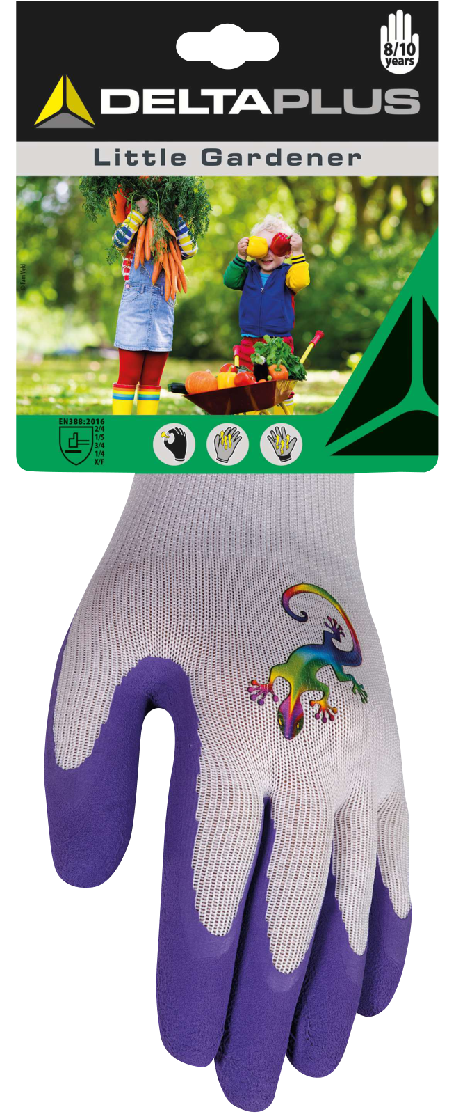Delta Plus DPVV733E Kids Work Gloves Lightweight Latex Coated Grip 8-10 Years