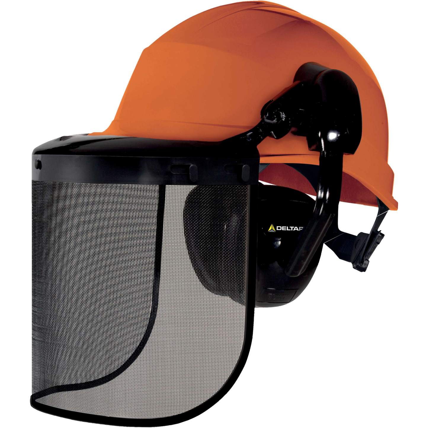 Delta Plus FORESTIER 3 Safety Helmet with Mesh Visor and Ear Defenders