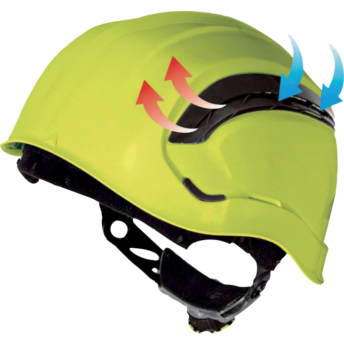 Delta Plus GRANITE WIND Ventilated Safety Helmet for Work at Height 53-63cm
